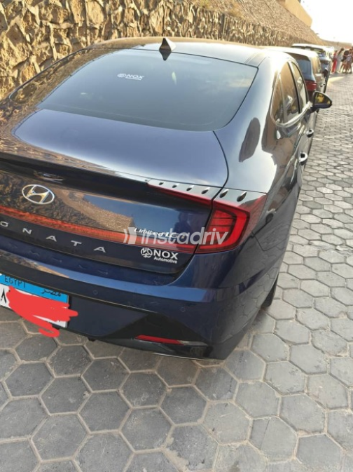 Hyundai Sonata 2021 Dark Blue Automatic Used for Sale in Nasr city - 2