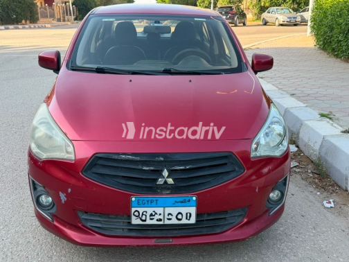 Mitsubishi Attrage 2015 Red Automatic Used for Sale in Cairo - 1