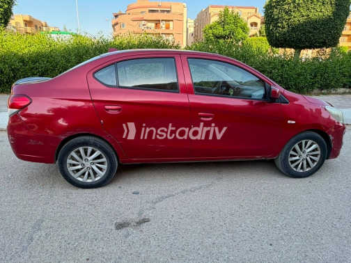 Mitsubishi Attrage 2015 Red Automatic Used for Sale in Cairo - 2