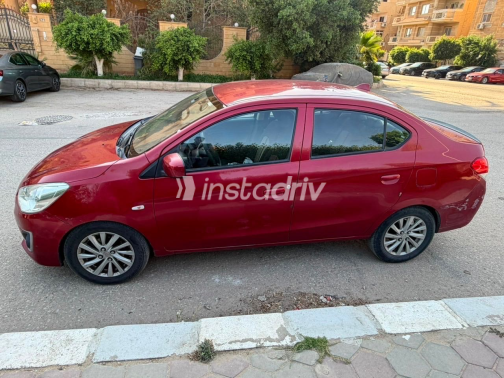 Mitsubishi Attrage 2015 Red Automatic Used for Sale in Cairo - 4