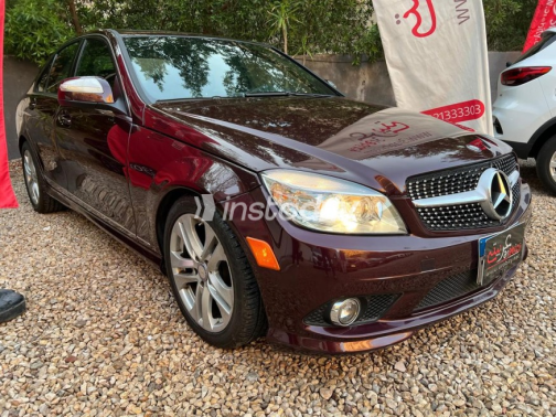 مرسيدس C 300 2008 أحمر غامق أوتوماتيك مستعملة للبيع في مصر الجديدة - 1
