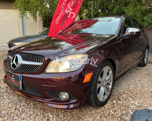 مرسيدس C 300 2008 أحمر غامق أوتوماتيك مستعملة للبيع في مصر الجديدة - 2