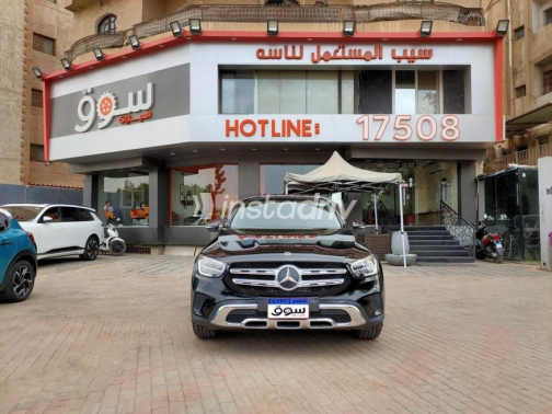 Mercedes GLC 200 2021 Black Automatic Used for Sale in Cairo - 1