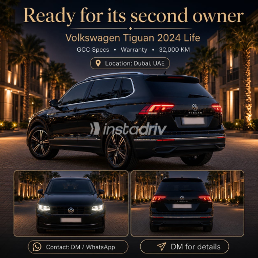 Volkswagen Tiguan 2024 Gray Automatic Used for Sale in Heliopolis - 2