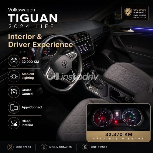 Volkswagen Tiguan 2024 Gray Automatic Used for Sale in Heliopolis - 7