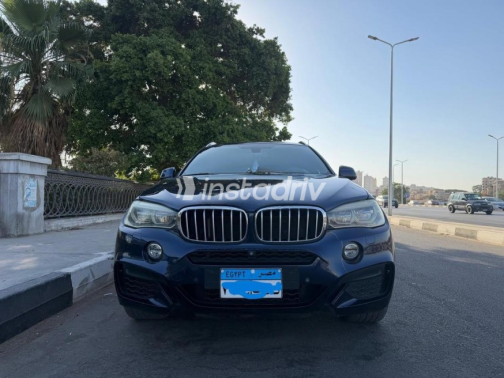 BMW X6 2017 Dark Blue Automatic Used for Sale in Maadi - 2
