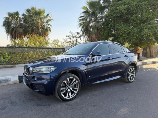 BMW X6 2017 Dark Blue Automatic Used for Sale in Maadi - 4