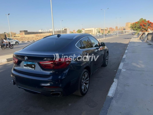 BMW X6 2017 Dark Blue Automatic Used for Sale in Maadi - 5