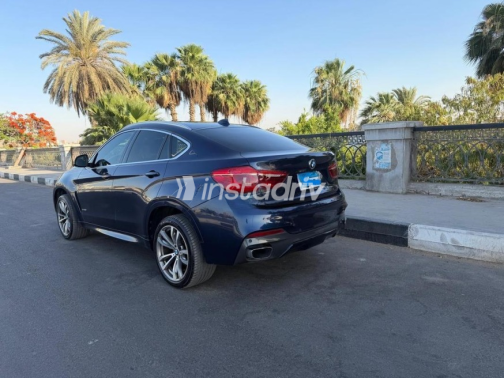 BMW X6 2017 Dark Blue Automatic Used for Sale in Maadi - 6