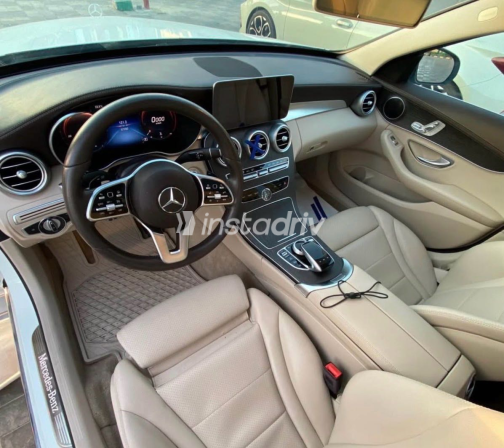 Mercedes C 200 2020 White Automatic Used for Sale in Cairo - 2