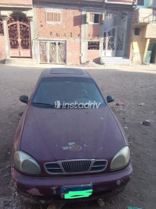 Daewoo Lanos 1997 Burgundy Automatic Used for Sale in Monufia - 1