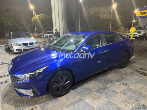 Hyundai Elantra CN7 2021 Blue Automatic Used for Sale in Heliopolis - 1