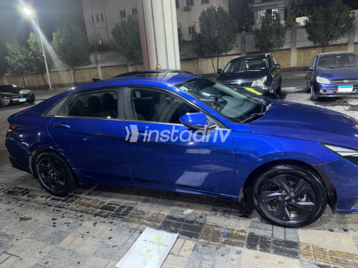 Hyundai Elantra CN7 2021 Blue Automatic Used for Sale in Heliopolis - 2