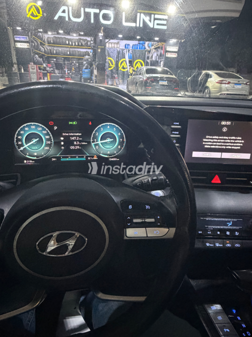 Hyundai Elantra CN7 2021 Blue Automatic Used for Sale in Heliopolis - 3