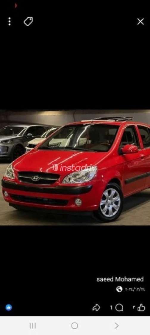 Hyundai Getz 2007 Red Automatic Used for Sale in Beni Suef - 1