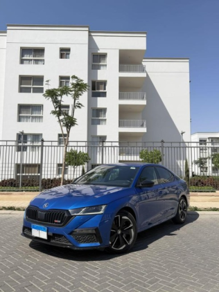 Skoda Octavia 2022 Dark Blue Automatic Used for Sale in Heliopolis