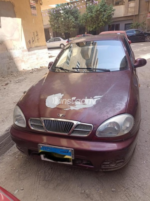 Daewoo Lanos 2003 Dark Red Automatic Used for Sale in Cairo - 1
