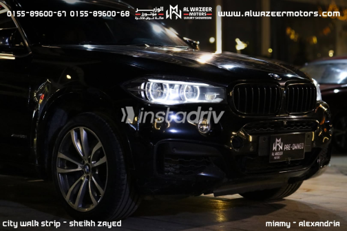 بي ام دبليو X6 2016 أسود أوتوماتيك مستعملة للبيع في الجيزة - 3