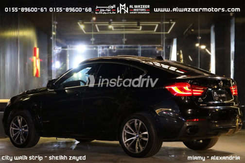 بي ام دبليو X6 2016 أسود أوتوماتيك مستعملة للبيع في الجيزة - 4
