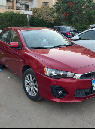 Mitsubishi Lancer 2017 Red Automatic Used for Sale in Giza