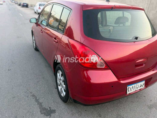 Nissan Tiida 2007 Red Manual Used for Sale in Nasr city - 1