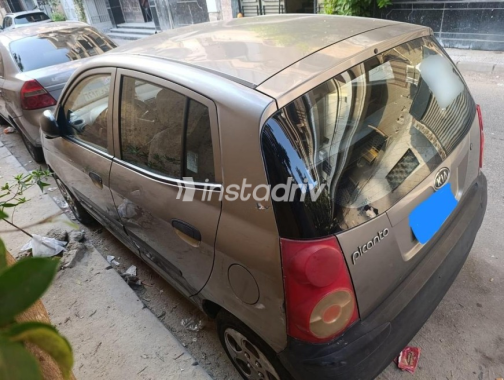 Kia Picanto 2008 Dark Gray Manual Used for Sale in Greater Cairo ( Cairo + Giza) - 1