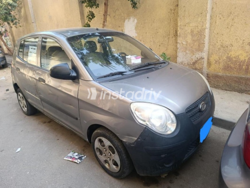 Kia Picanto 2008 Dark Gray Manual Used for Sale in Greater Cairo ( Cairo + Giza) - 3