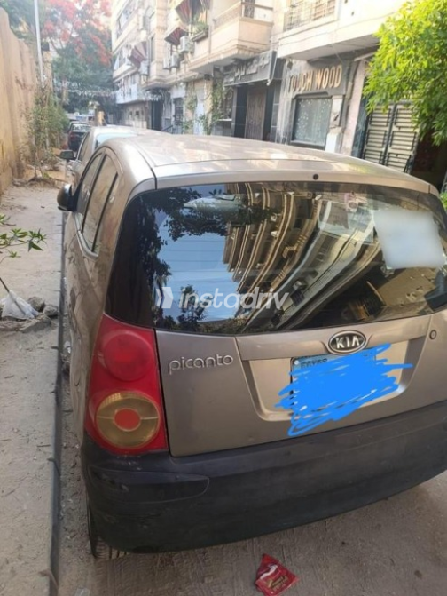 Kia Picanto 2008 Dark Gray Manual Used for Sale in Greater Cairo ( Cairo + Giza) - 4