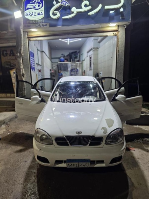 Daewoo Lanos 2 2001 White Automatic Used for Sale in Tanta - 3