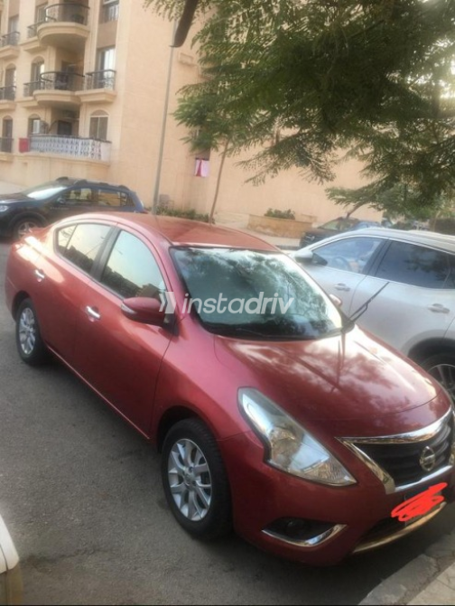 Nissan Sunny 2016 Dark Red Automatic Used for Sale in Greater Cairo ( Cairo + Giza) - 2