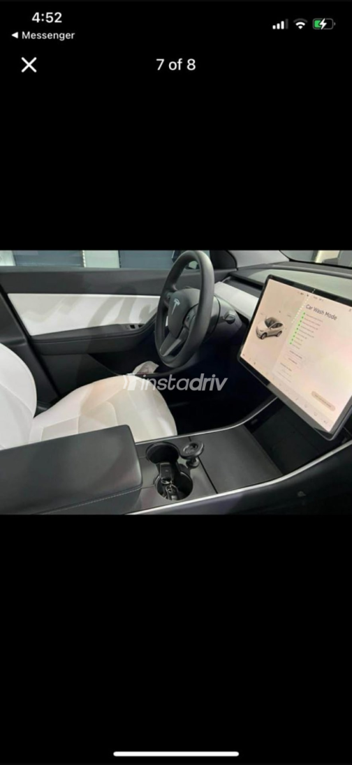 تسلا Model Y 2021 أبيض أوتوماتيك مستعملة للبيع في الإسكندرية - 3