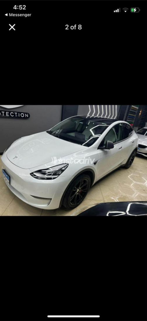تسلا Model Y 2021 أبيض أوتوماتيك مستعملة للبيع في الإسكندرية - 6