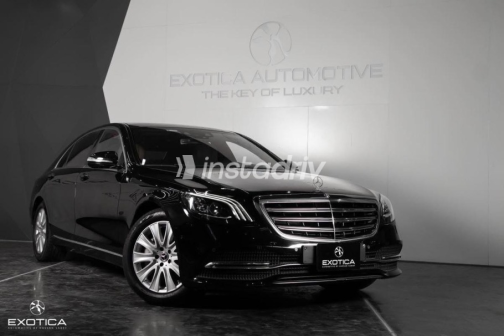 Mercedes S 560 2019 Black Automatic Used for Sale in Cairo - 1