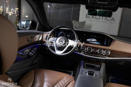 Mercedes S 560 2019 Black Automatic Used for Sale in Cairo - 7