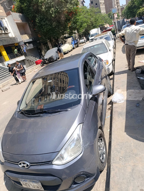 Hyundai I10 2015 Gray Automatic Used for Sale in Maadi - 6