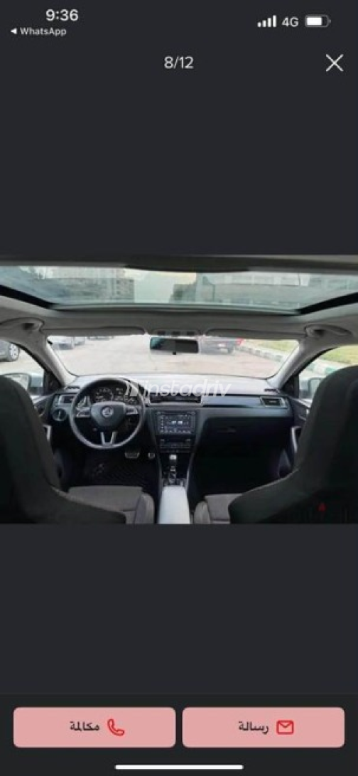 Skoda Rapid Spaceback 2015 White Automatic Used for Sale in Greater Cairo ( Cairo + Giza) - 3