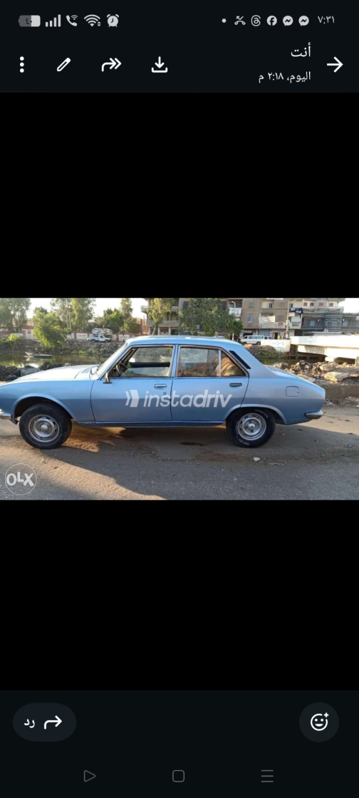 بيجو 504 1976 أبيض يدوي مستعملة للبيع في المنصورة - 4
