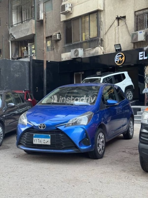 Toyota Yaris 2019 Dark Blue Manual Used for Sale in Nasr city - 1