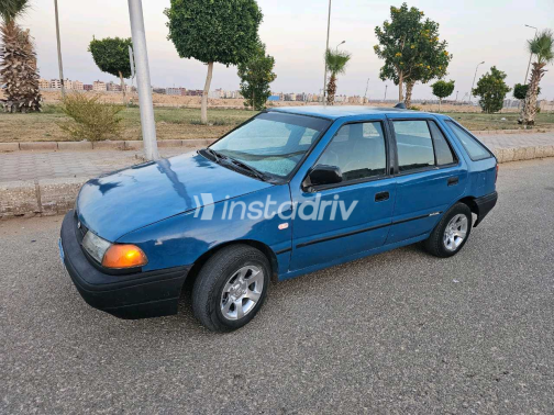 هيونداي اكسيل 1996 أزرق يدوي مستعملة للبيع في الجيزة - 3