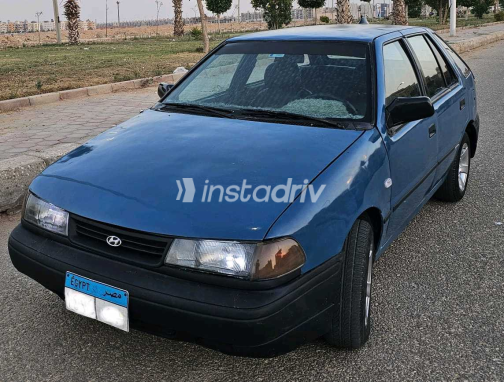 هيونداي اكسيل 1996 أزرق يدوي مستعملة للبيع في الجيزة - 8