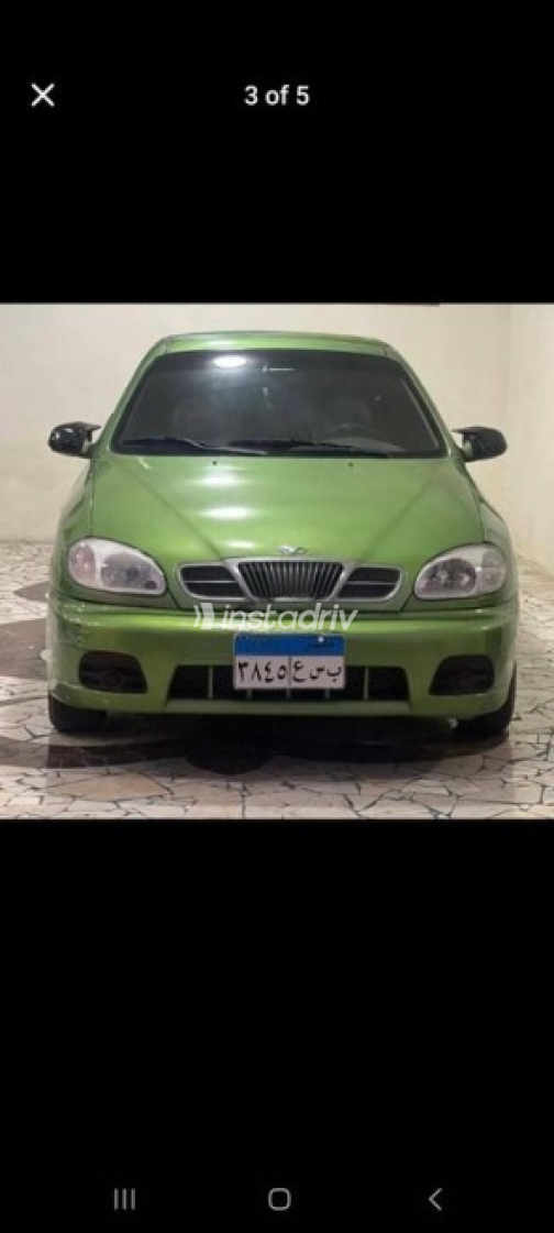 دايو لانوس 2 2004 أخضر يدوي مستعملة للبيع في طنطا - 4