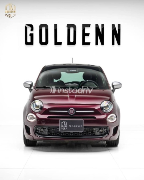 Fiat 500 2021 Burgundy Automatic Used for Sale in Cairo - 1