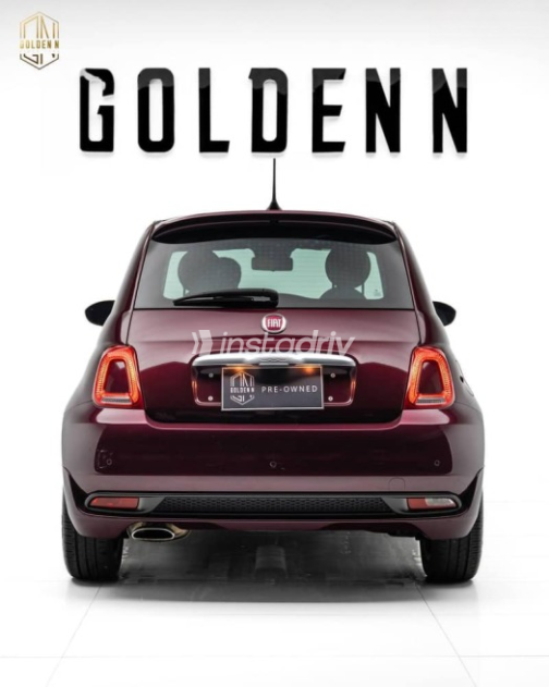Fiat 500 2021 Burgundy Automatic Used for Sale in Cairo - 2