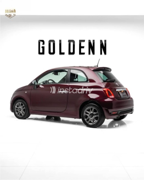 Fiat 500 2021 Burgundy Automatic Used for Sale in Cairo - 4