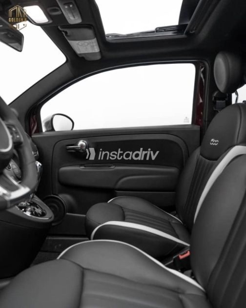 Fiat 500 2021 Burgundy Automatic Used for Sale in Cairo - 6