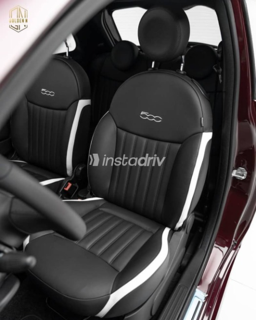 Fiat 500 2021 Burgundy Automatic Used for Sale in Cairo - 7