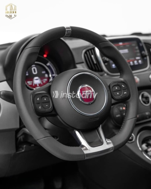 Fiat 500 2021 Burgundy Automatic Used for Sale in Cairo - 9