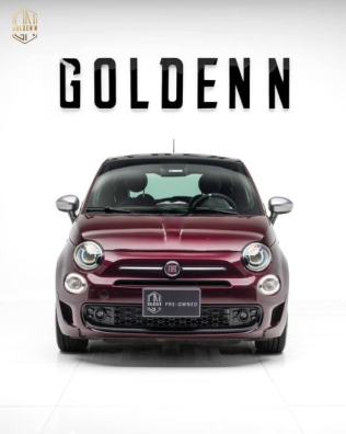 Fiat 500 2021 Burgundy Automatic Used for Sale in Cairo