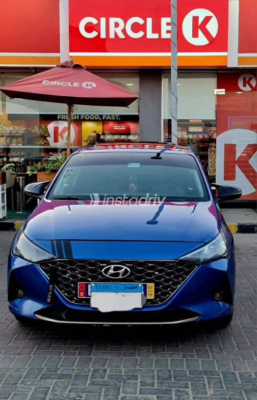 Hyundai Accent HCI 2021 Blue Automatic Used for Sale in Giza - 1