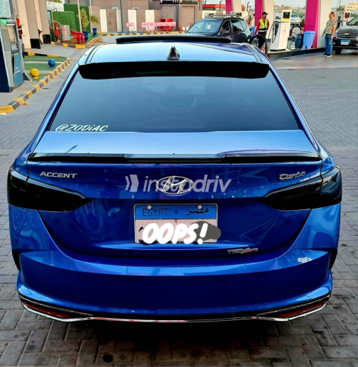 Hyundai Accent HCI 2021 Blue Automatic Used for Sale in Giza - 2